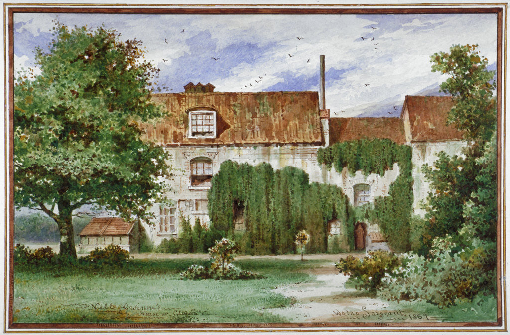 Detail of View of Sandford Manor House, Waterford Road, Chelsea by Waldo Sargeant