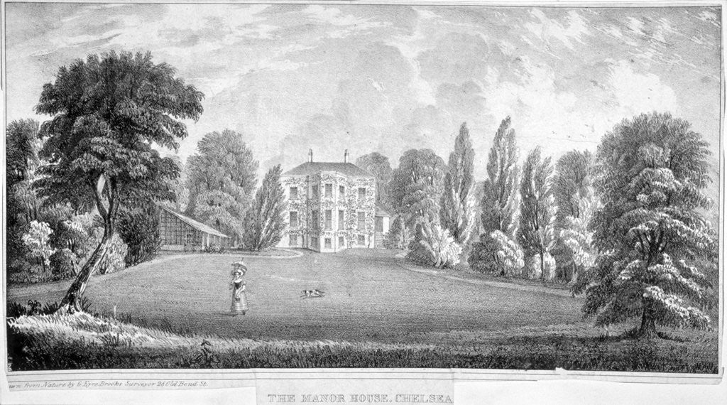 Detail of View of Chelsea Manor House, London by Anonymous