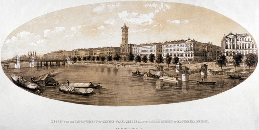 Detail of Cheyne Walk, Chelsea, London by Anonymous