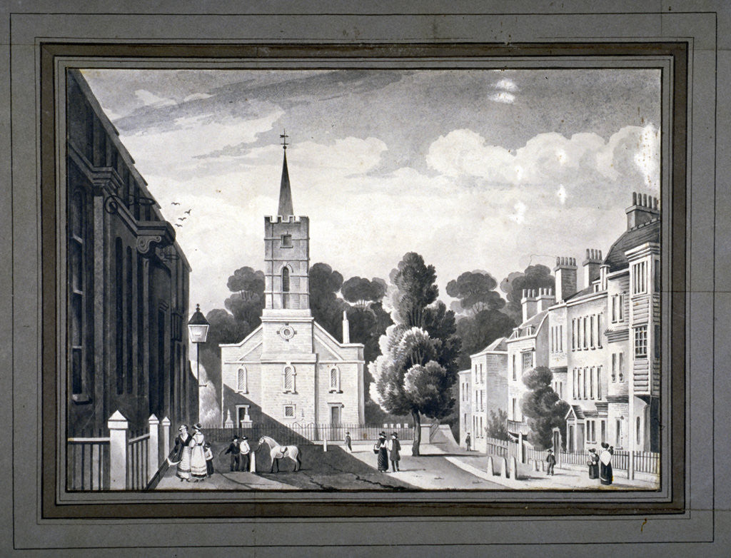 Detail of Church Row, Hampstead, London by L Garne