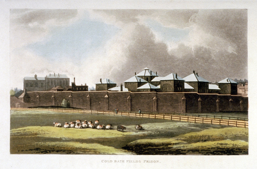 Detail of Cold Bath Fields Prison, Finsbury, London by Anonymous