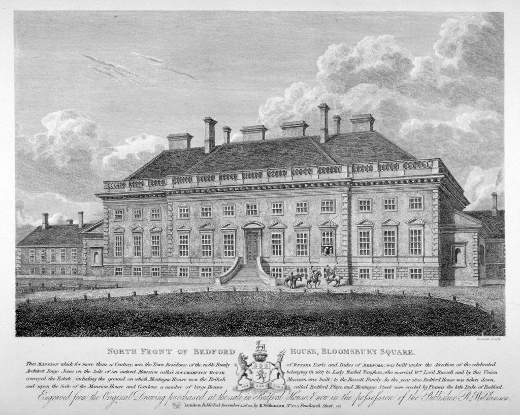 Detail of Bedford House, Bloomsbury Square, Bloomsbury, London by Bartholomew Howlett