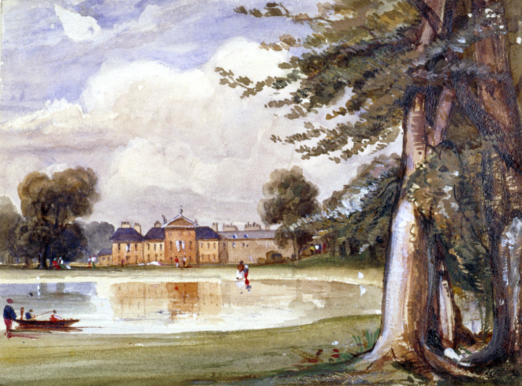 Detail of View of Kensington Palace, Kensington, London by Edmund Marks