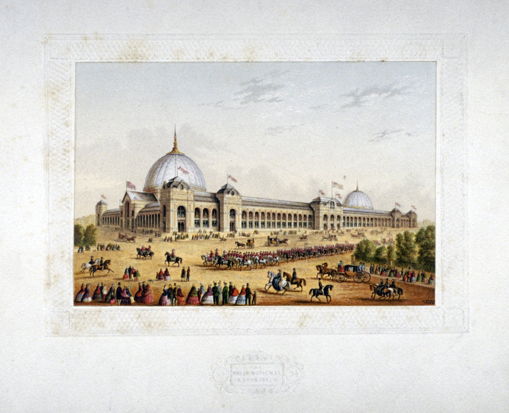 Detail of Site of the 1862 International Exhibition, Cromwell Road, Kensigton, London by Anonymous