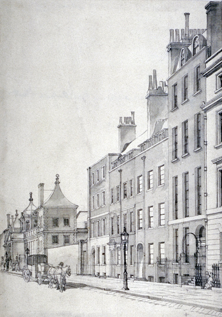 Detail of John Philip Kemble's residence in Great Russell Street, Bloomsbury, London by Anonymous
