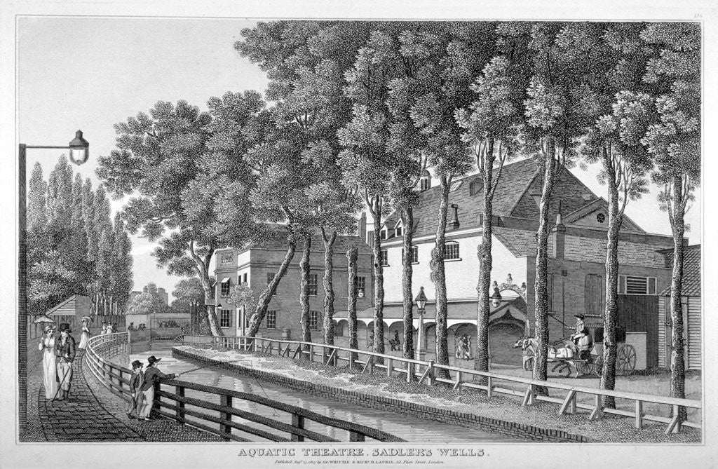 Detail of Sadler's Wells Theatre, Finsbury, London by Anonymous