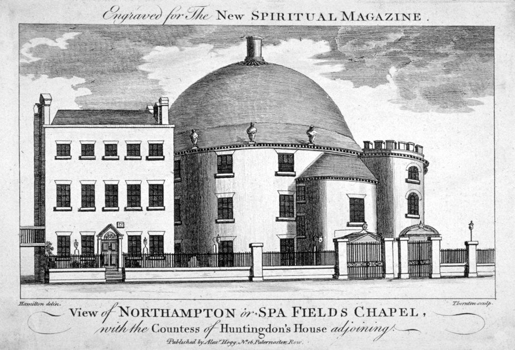 Detail of Spa Fields Chapel, Finsbury, London by Thomas Thornton