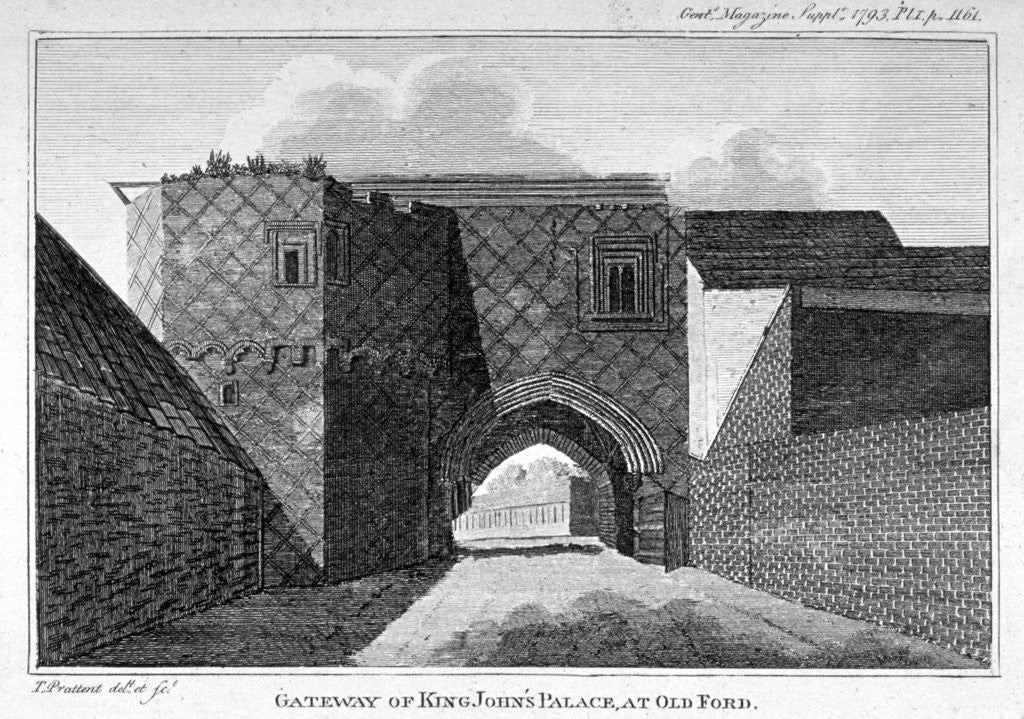 Detail of Gateway of King John's Palace at Old Ford, Poplar, London by Thomas Prattent