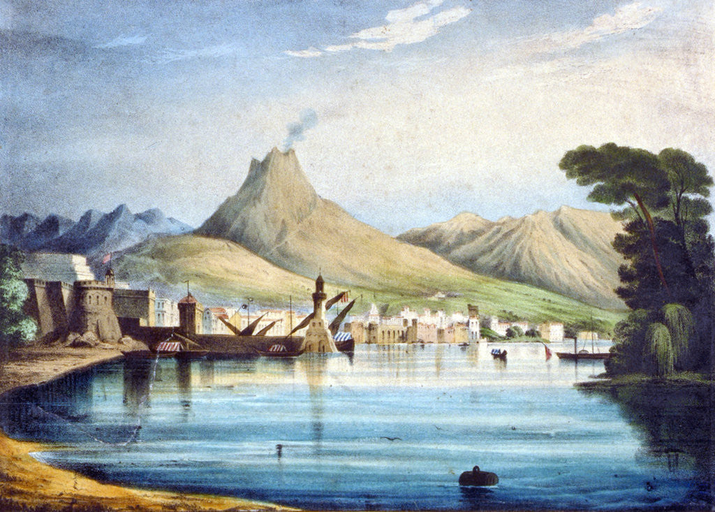 Detail of Mount Vesuvius, as represented at the Surrey Zoological Gardens, Southwark, London by Anonymous