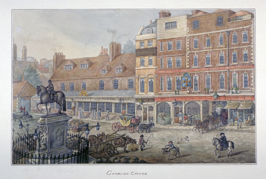 Detail of Charing Cross, Westminster, London by George Shepherd