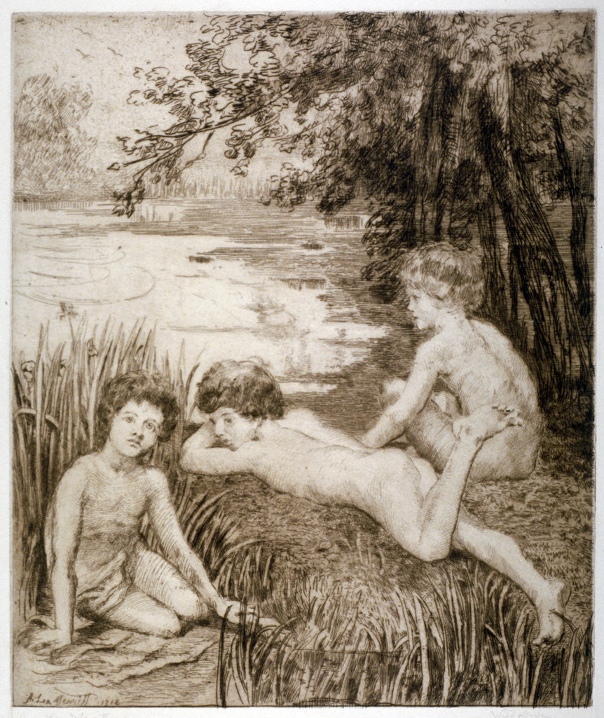 Detail of Wild Duck by Anna Lea Merritt