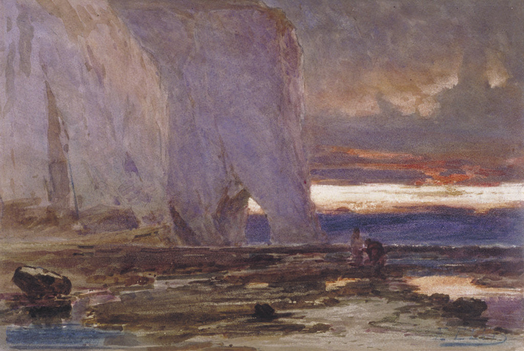 Detail of Beach and Cliffs by Edwin Ellis