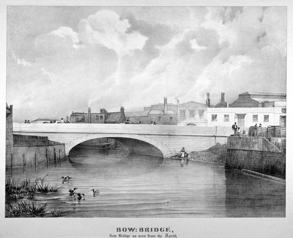 Detail of View of Bow Bridge from the north, London by Anonymous