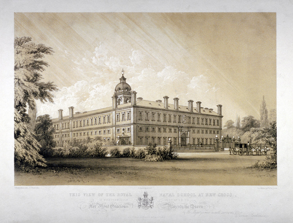Detail of The Royal Naval School at New Cross, Lewisham, London by Thomas Talbot Bury
