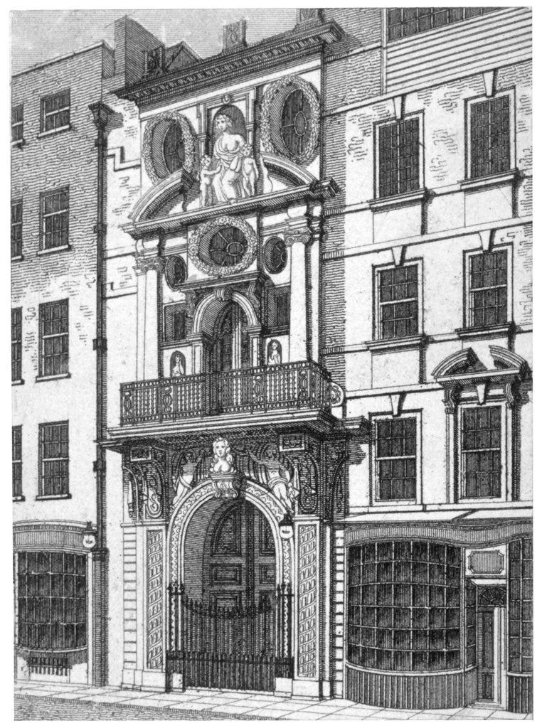 Detail of Mercers' Hall, City of London by William Angus