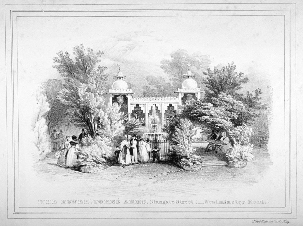 Detail of The Duke's Arms tavern, Stangate Street, Lambeth, London by Day & Haghe