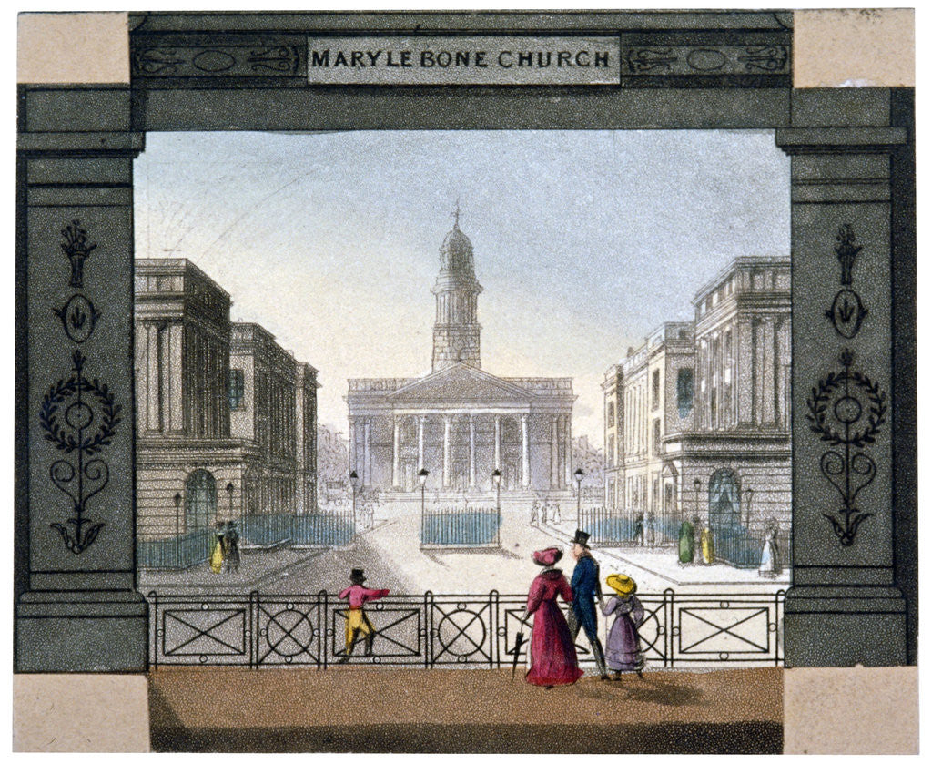 Detail of St Marylebone Parish Church, London by Anonymous
