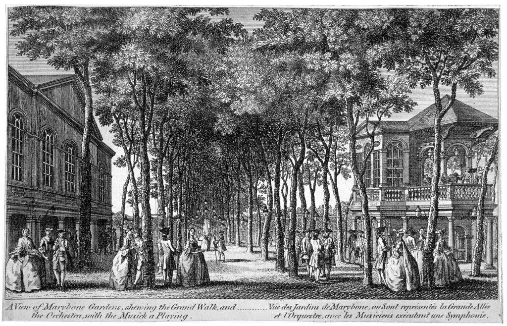 Detail of Marylebone Gardens, Marylebone, London by Anonymous