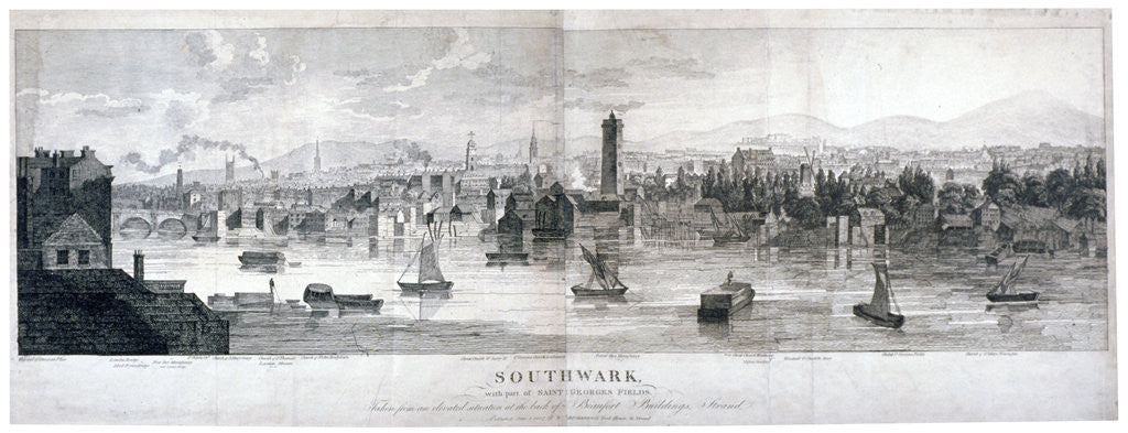 Detail of Southwark, London by Anonymous