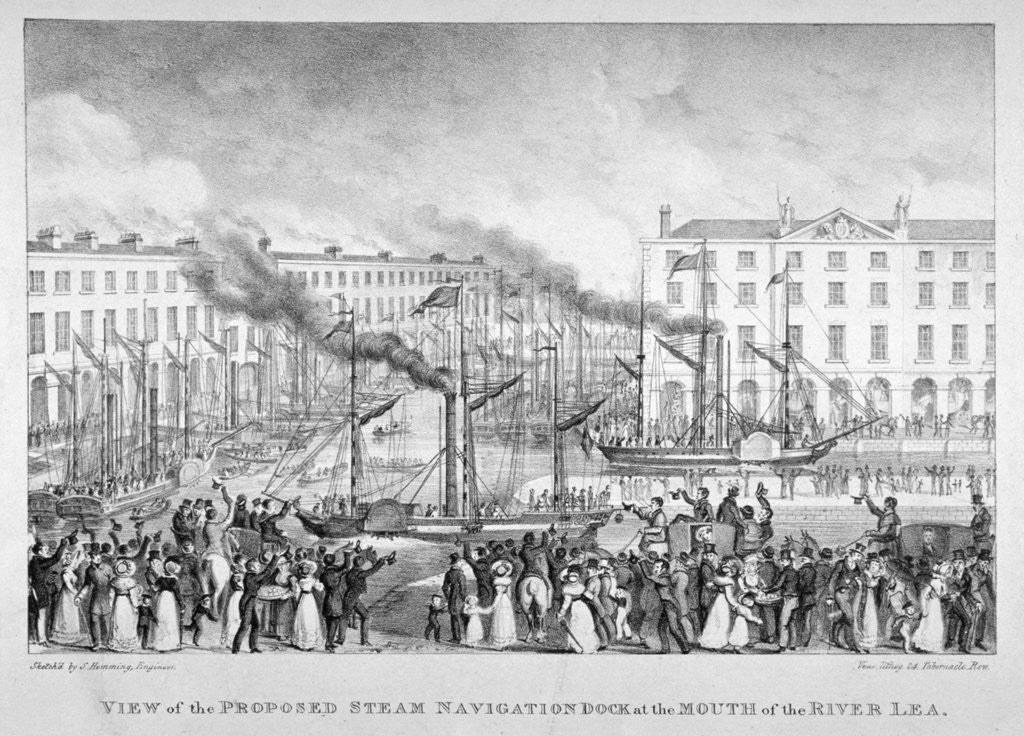 Detail of East India Dock, Poplar, London by Vear