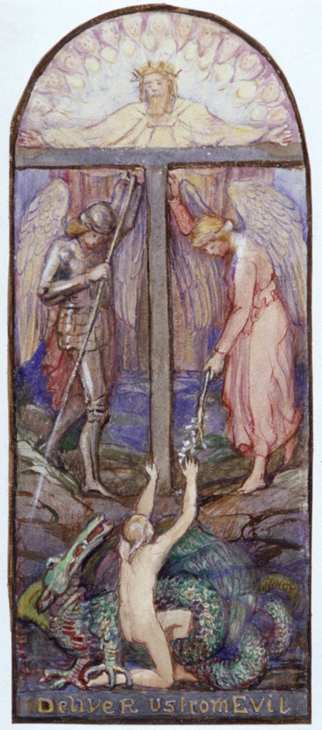 Detail of Design for Stained Glass by Anna Lea Merritt