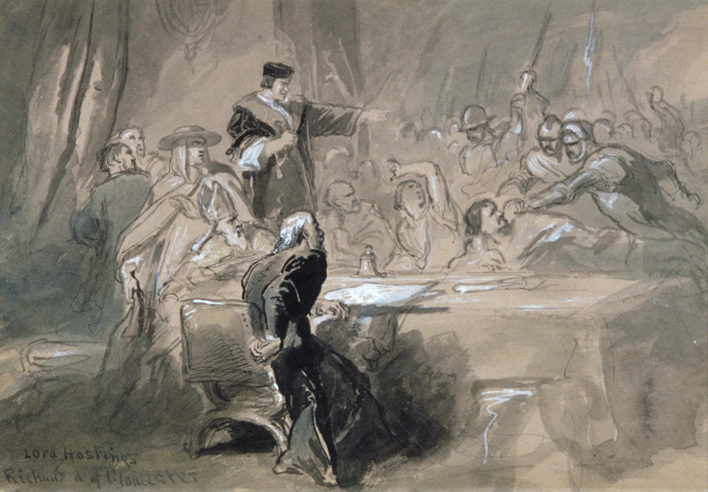 Detail of Arrest of Lord Hastings by Sir John Gilbert