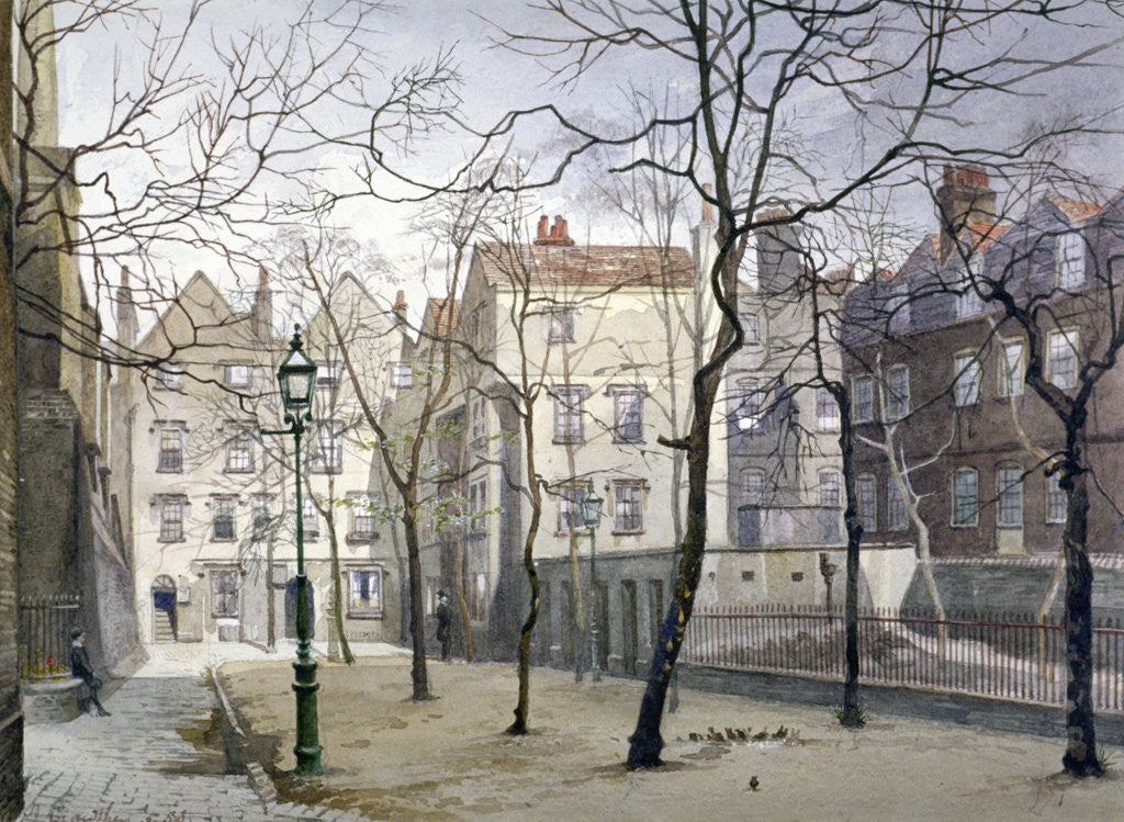 Detail of Barnard's Inn, London by John Crowther