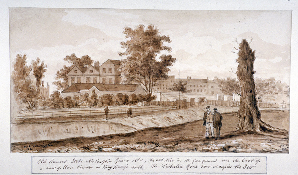 Detail of Old houses, Newington Green, Stoke Newington, London by HF