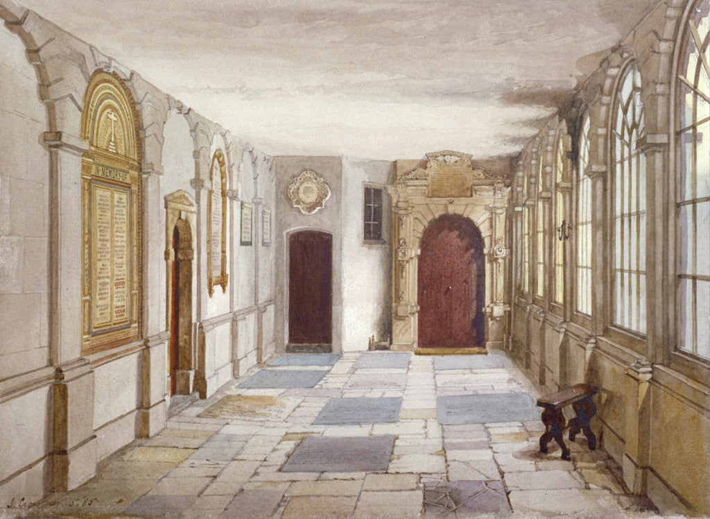 Detail of Passage leading to the chapel, Charterhouse, London by John Crowther