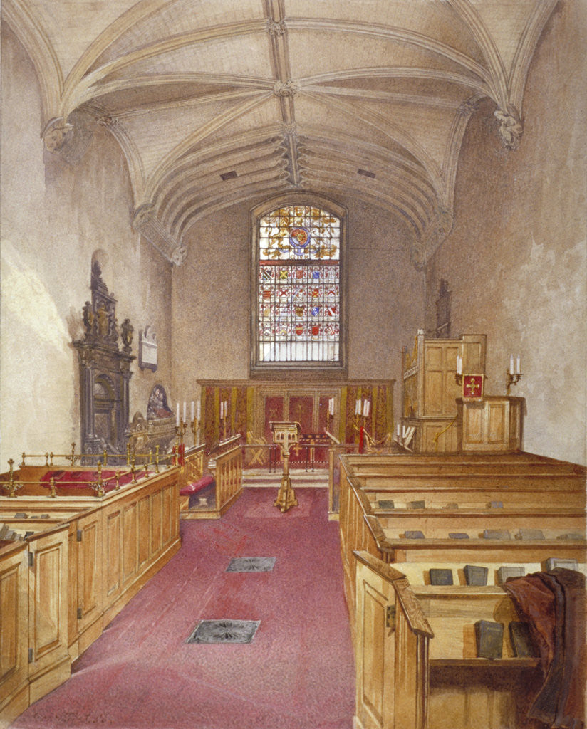 Detail of Rolls Chapel, Chancery Lane, London by John Crowther