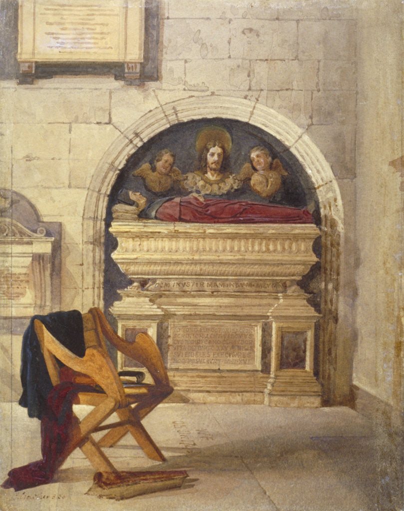 Detail of Tomb of Dr John Yonge, Rolls Chapel, Chancery Lane, London by John Crowther