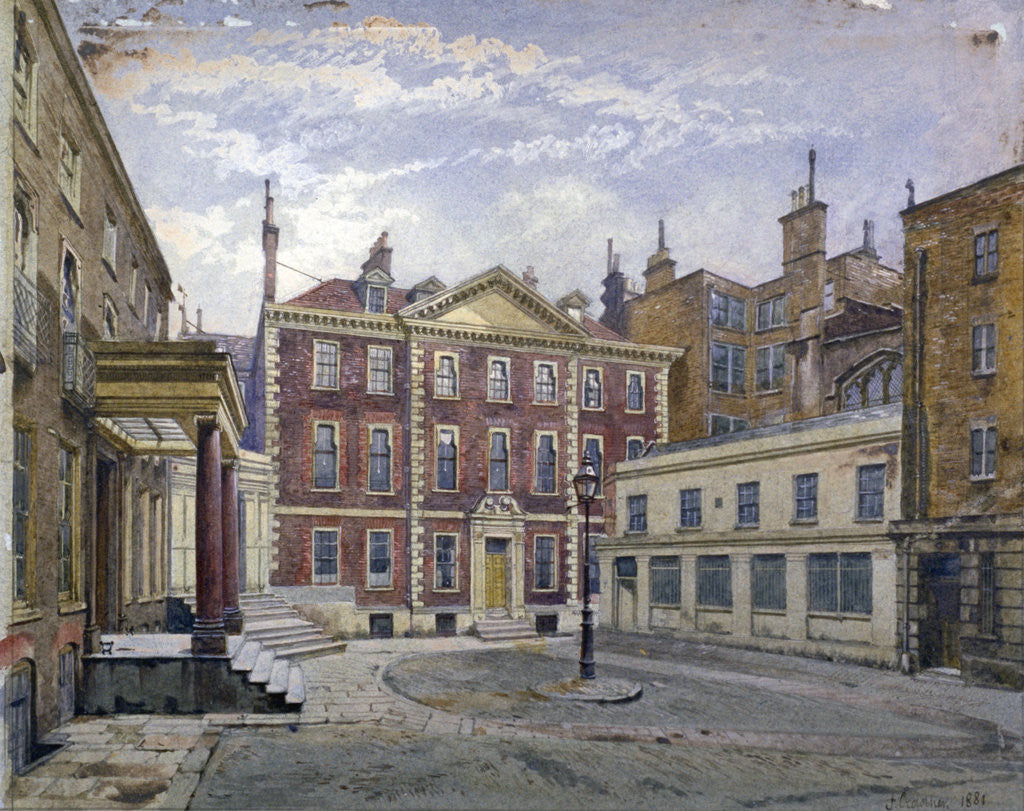 Detail of Austin Friars Street, City of London by John Crowther