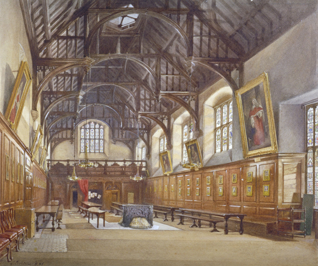 Detail of Gray's Inn Hall, London by John Crowther