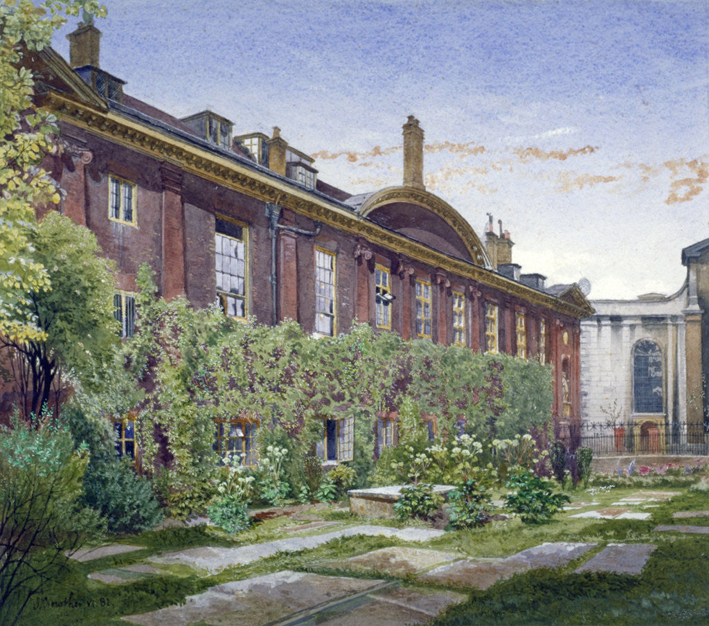 Detail of Christ's Hospital, Newgate Street, City of London by John Crowther