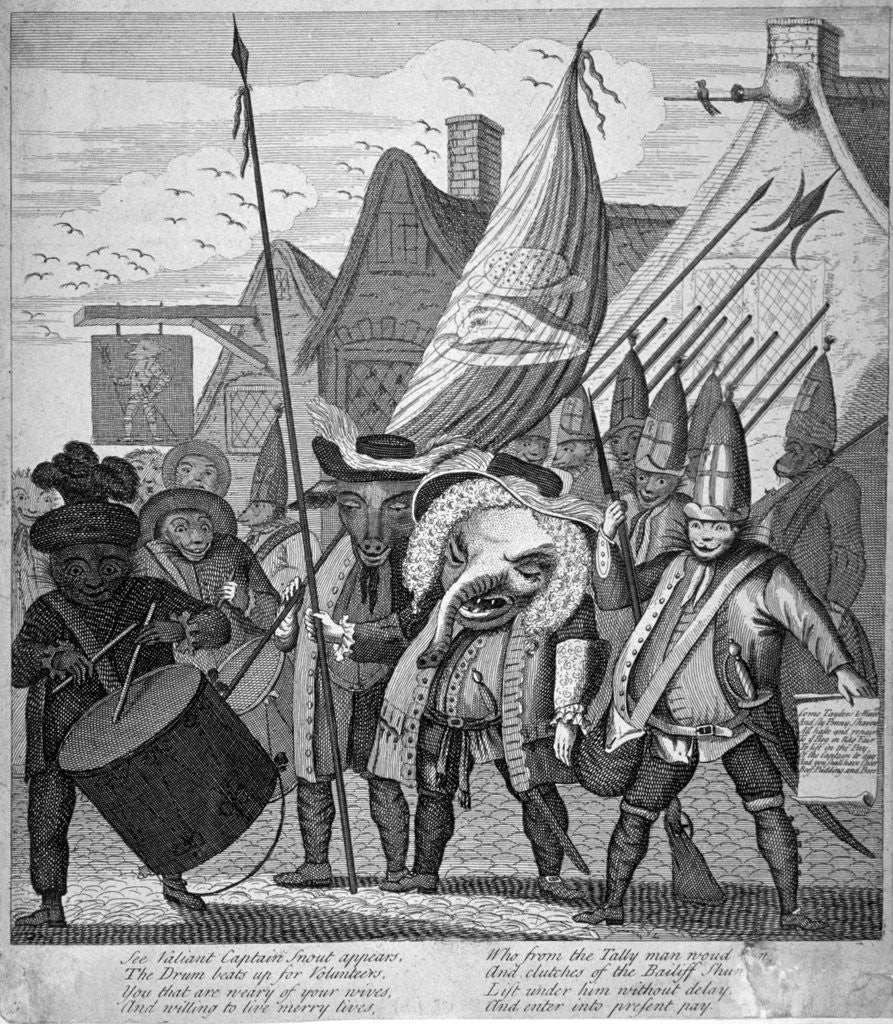 Detail of Clements Hill and Southwark Grenadiers, London by Anonymous