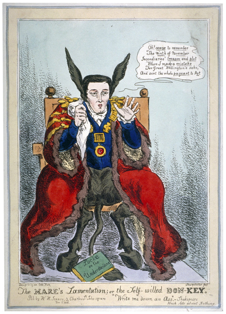 Detail of The mare's lamentation, or the self-willed Don-Key by John Phillips