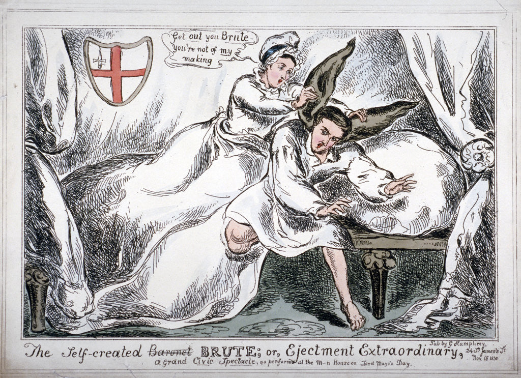 Detail of The self created brute... by Anonymous