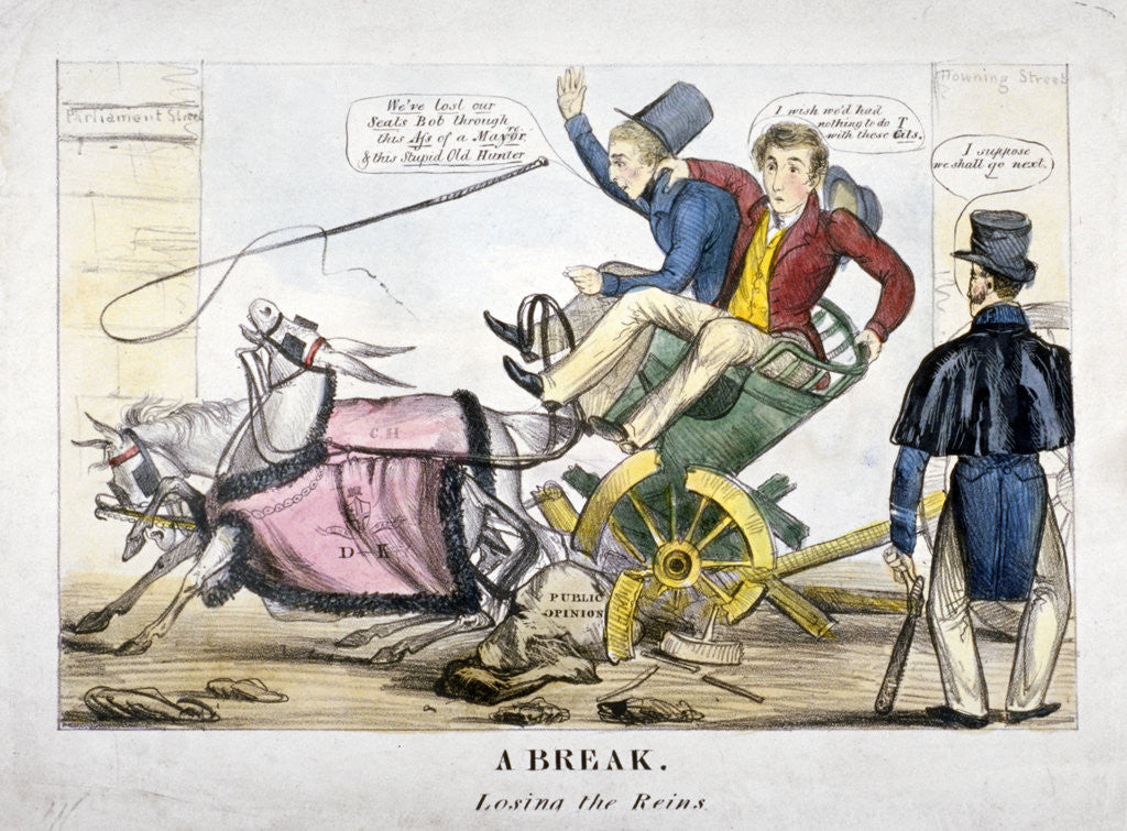 Detail of A Break, losing the Reins by Anonymous