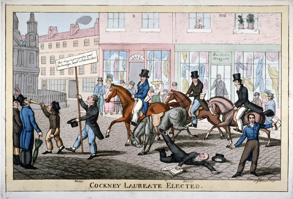 Detail of Cockney laureate elected by Joseph Gleadah