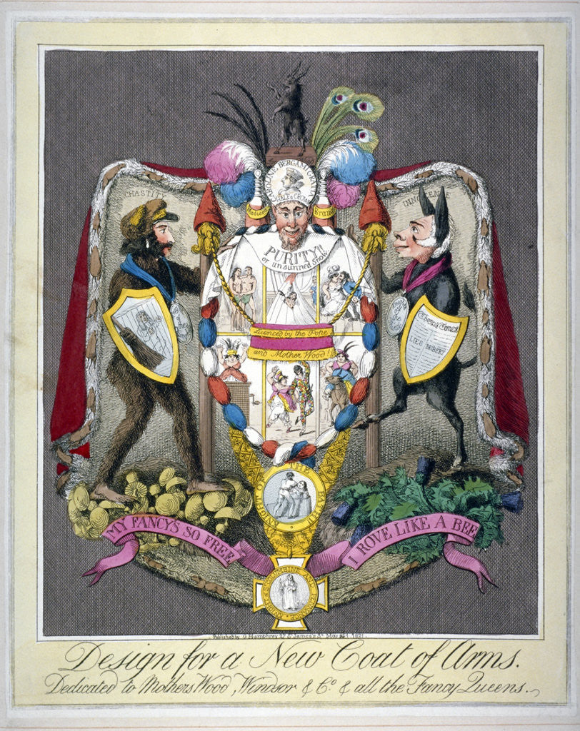 Detail of Design for a new coat of arms... by Anonymous