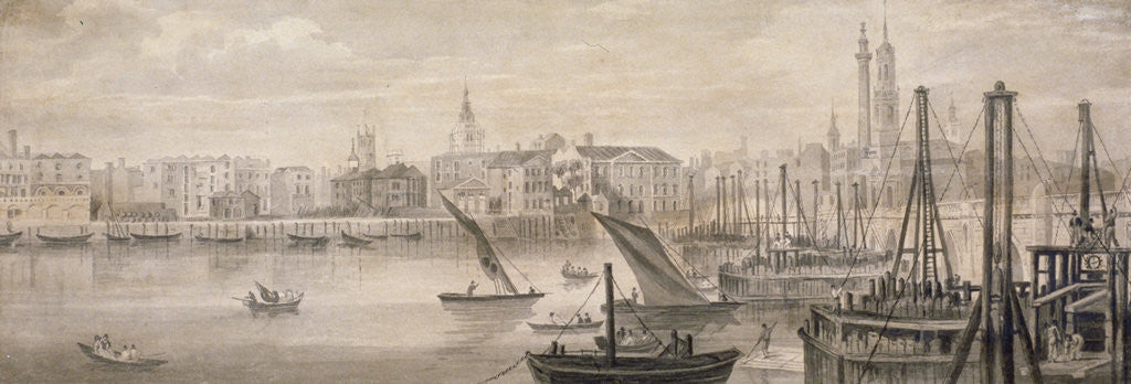 Detail of Old London Bridge by F Jackson