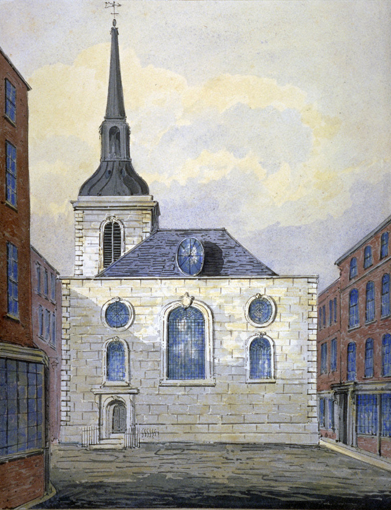 Detail of Church of St Mary Abchurch, City of London by William Pearson