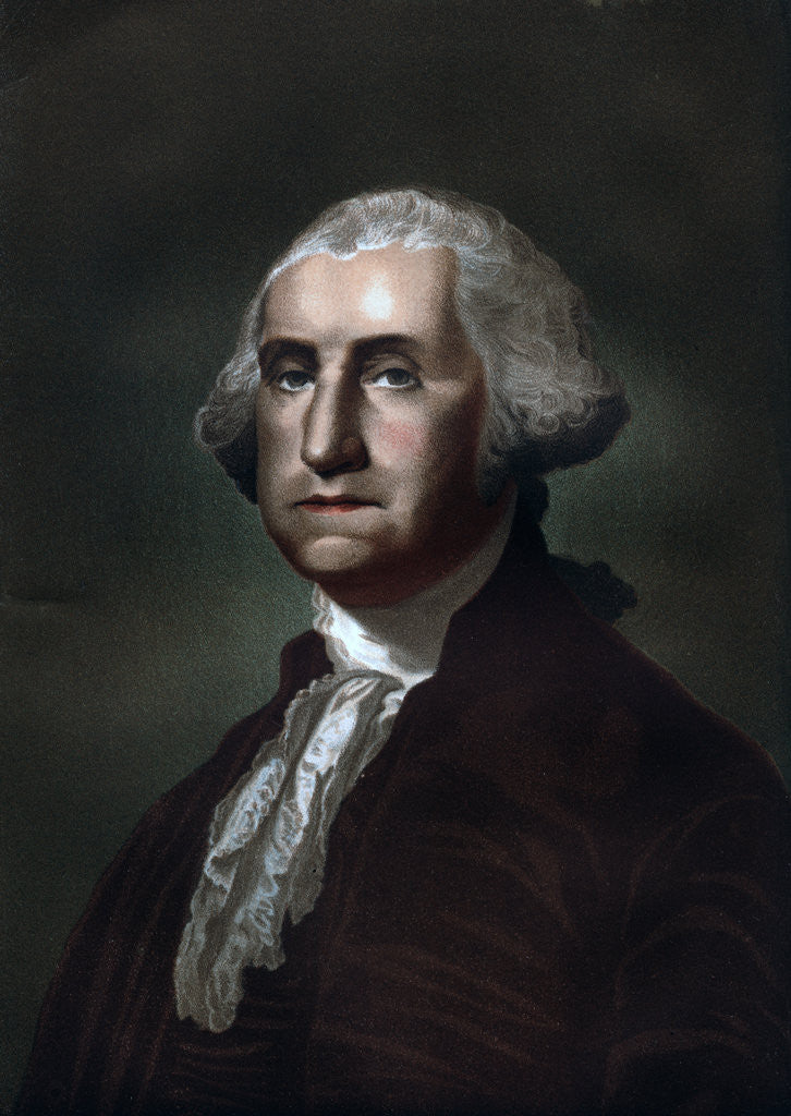 Detail of George Washington (1732-1799), first president of the United States of America by Anonymous