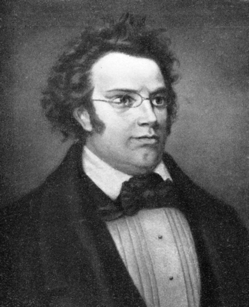 Detail of Franz Peter Schubert, (1797-1828), Austrian composer by Anonymous