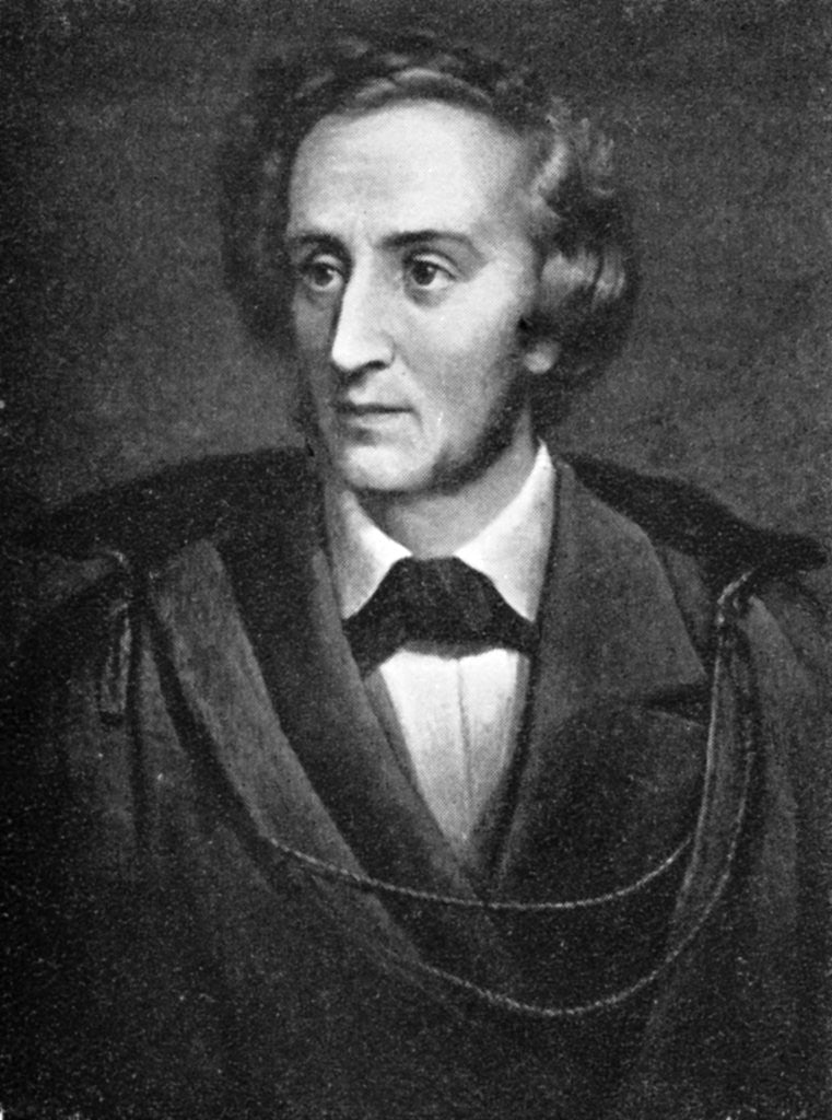 Detail of Felix Mendelssohn, (1809-1847), German composer by Anonymous