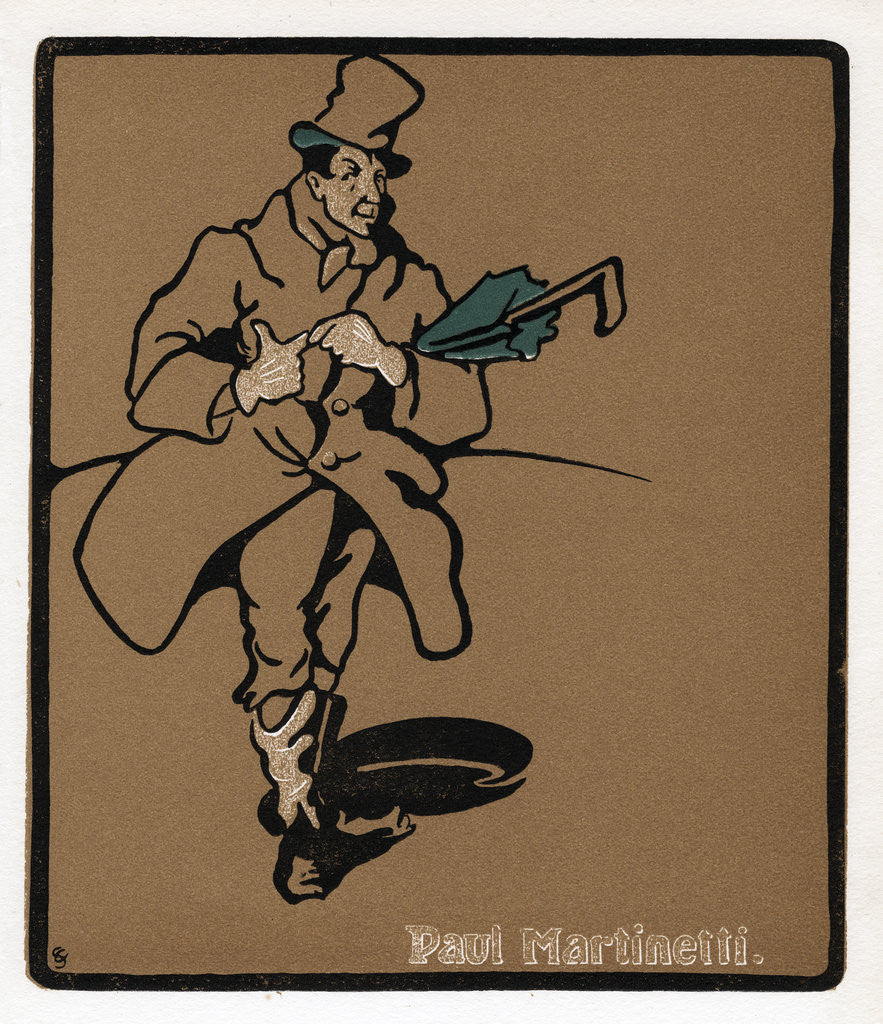 Detail of Paul Martinetti, American music hall star by Anonymous