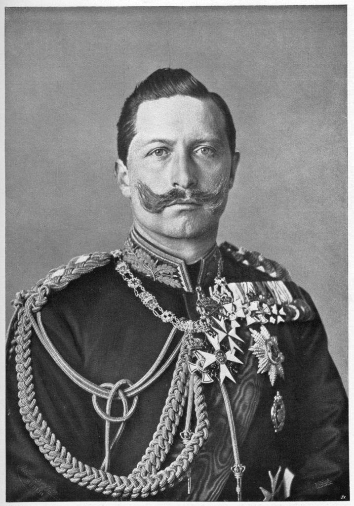 Detail of Wilhelm II, Emperor of Germany by Reichard & Lindner