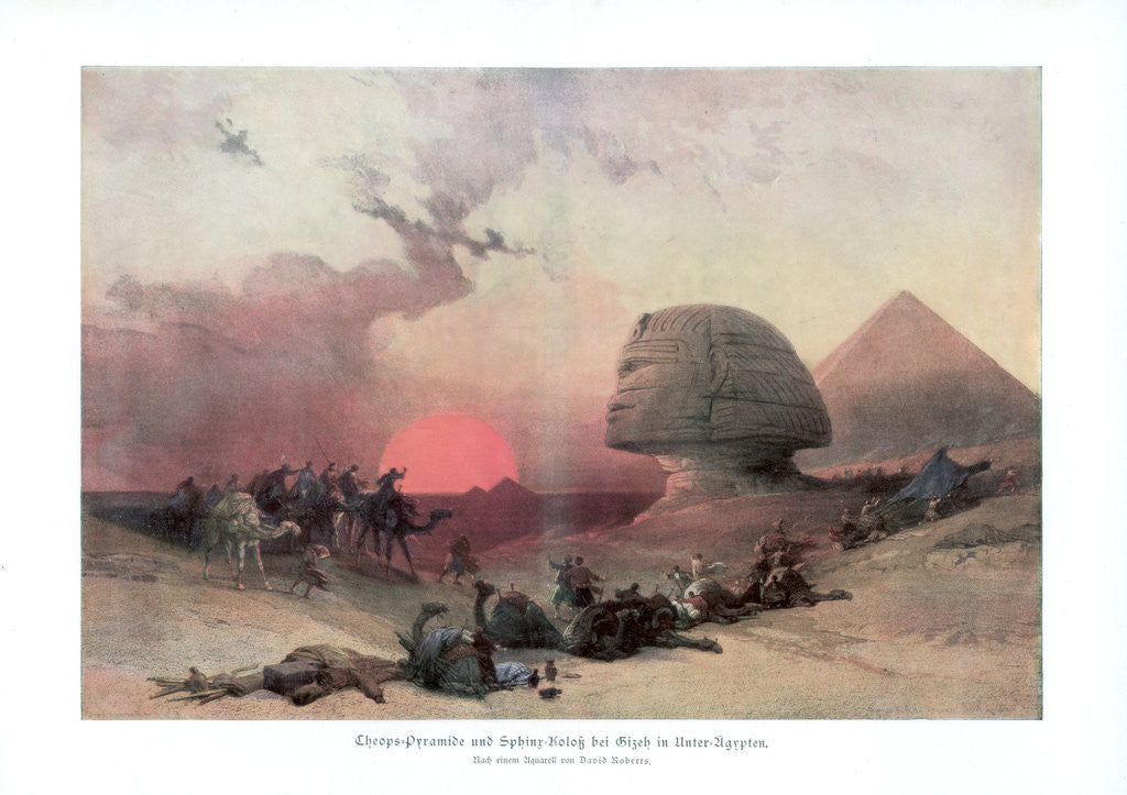 Detail of 'The Sphinx at Giza', Egypt by Anonymous