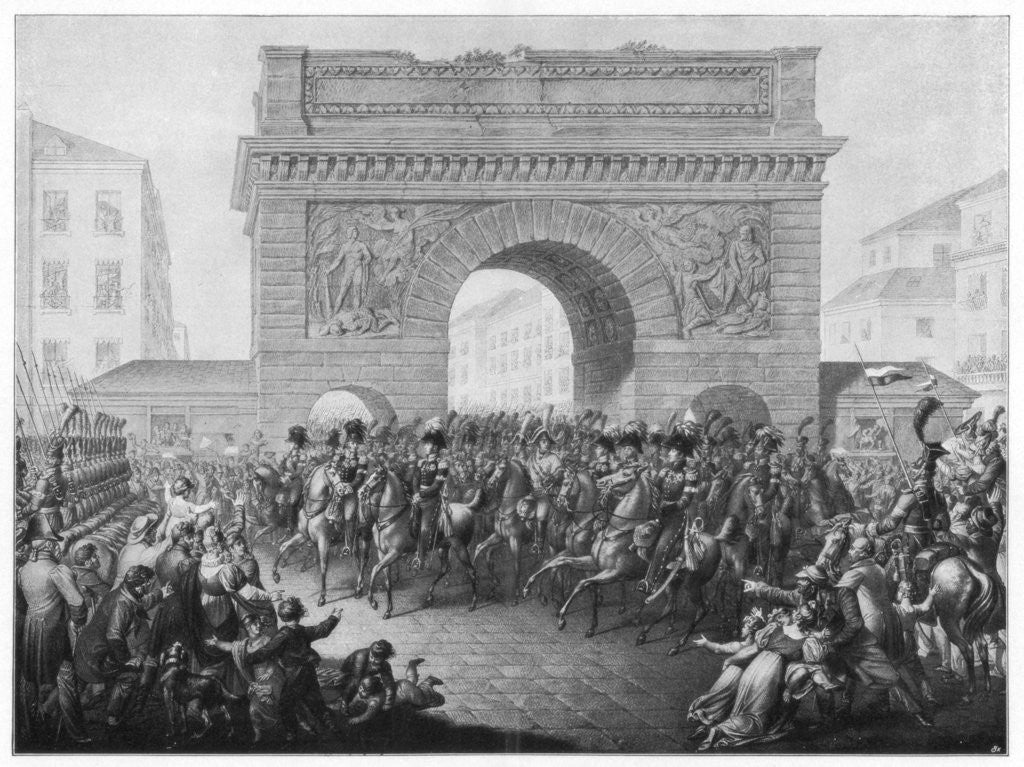 Detail of The Allies enter Paris by Anonymous