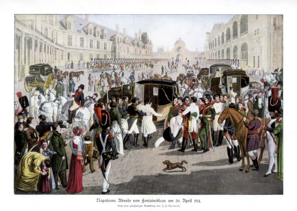 Detail of The 'adieux' at Fontainebleau, France by Anonymous